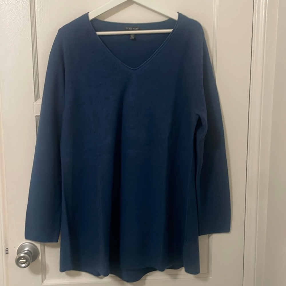 Eileen Fisher 100% Merino Wool V-Neck Sweater. Women’s Sz XL